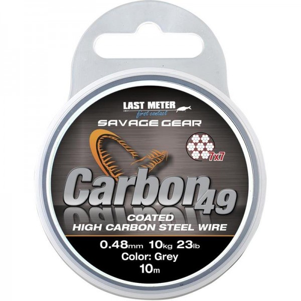 Tresse acier Carbon49 10m Savage gear